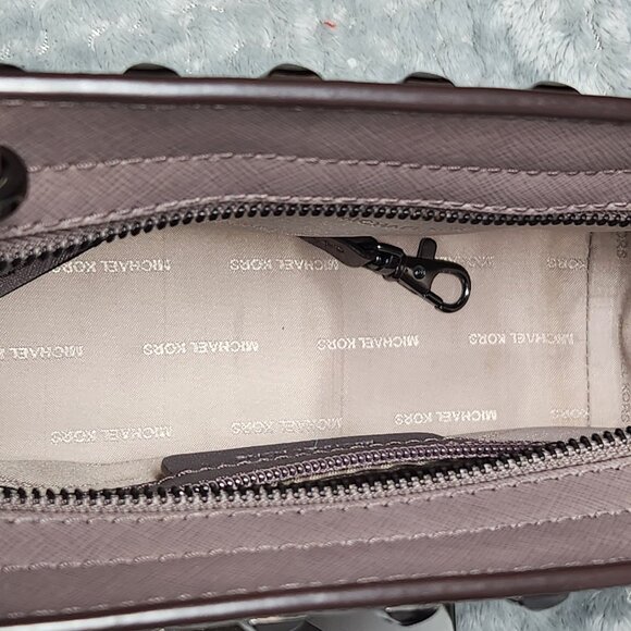 Authentic - Michael Kors Selma Studded Crossbody Saffiano Leather- PRICE IS FIRM - Picture 11 of 15